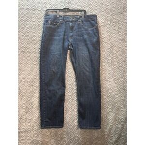 Lee Regular Fit Jeans Mens 36x30 Dark Wash Denim‎ Pants